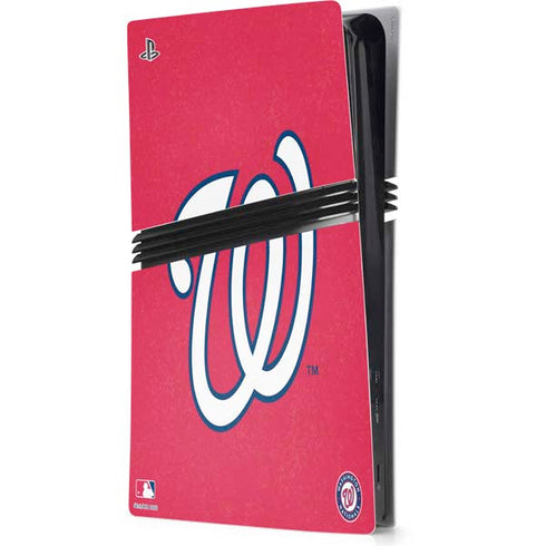 MLB Washington Nationals - Solid Distressed PS5 Pro Console Skin