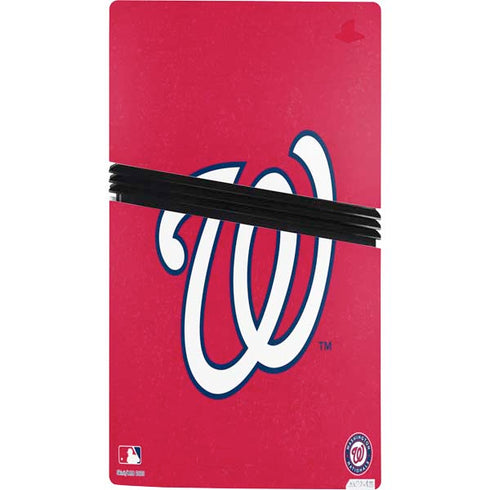 MLB Washington Nationals - Solid Distressed PS5 Pro Console Skin