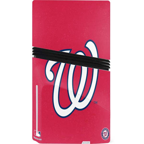 MLB Washington Nationals - Solid Distressed PS5 Pro Disk Console Skin