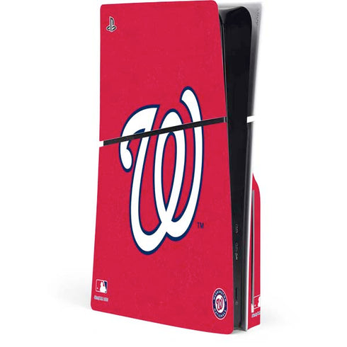 MLB Washington Nationals - Solid Distressed PlayStation PS5 Skins