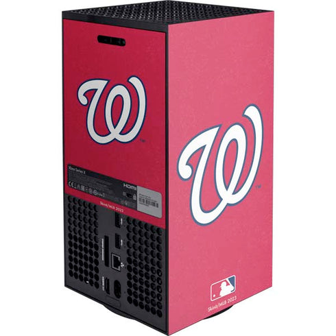 MLB Washington Nationals - Solid Distressed XBox Series X Digital Edition Console Skin