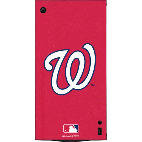 MLB Washington Nationals - Solid Distressed XBox Series X Digital Edition Console Skin