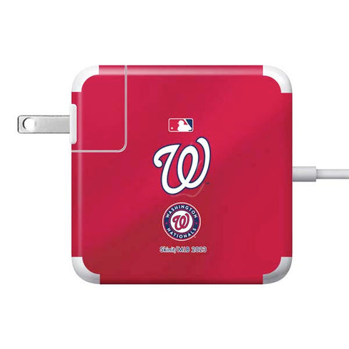 MLB Washington Nationals Alternate Jersey 85W Power Adapter (15 and 17 inch MacBook Pro Charger) Skin