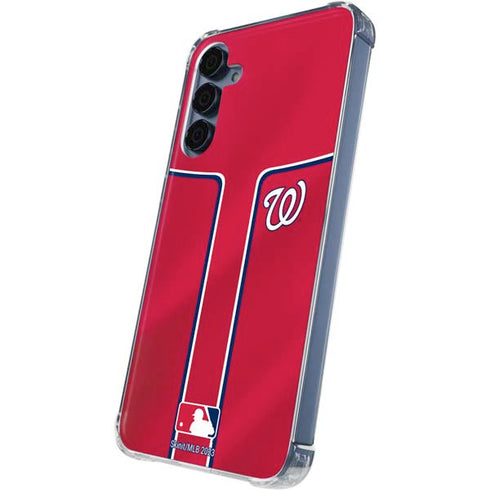 MLB Washington Nationals Alternate Jersey Galaxy A55 5G Clear Case