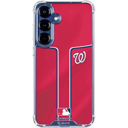 MLB Washington Nationals Alternate Jersey Galaxy S25 Plus Clear Case
