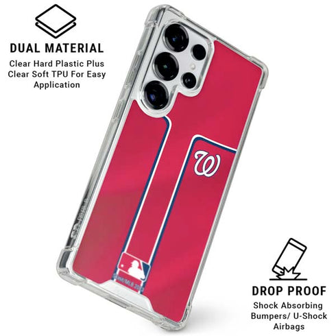 MLB Washington Nationals Alternate Jersey Galaxy S25 Ultra Clear Case