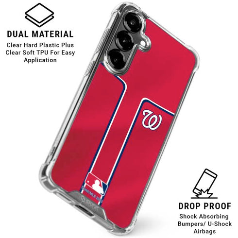 MLB Washington Nationals Alternate Jersey Galaxy S26 Clear Case