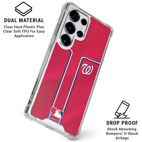 MLB Washington Nationals Alternate Jersey Galaxy S26 Ultra Clear Case