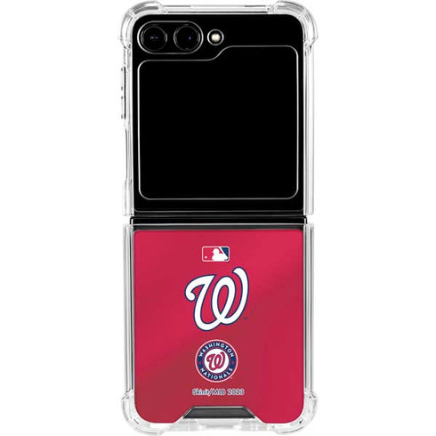 MLB Washington Nationals Alternate Jersey Galaxy Z Flip6 Clear Case