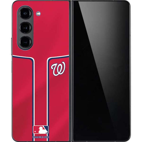 MLB Washington Nationals Alternate Jersey Galaxy Z Fold5 5G Skin