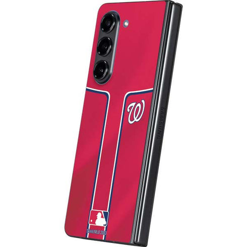 MLB Washington Nationals Alternate Jersey Galaxy Z Fold5 5G Skin