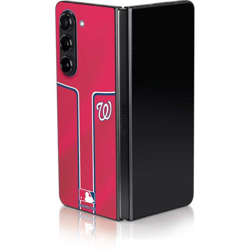 MLB Washington Nationals Alternate Jersey Galaxy Z Fold5 5G Skin