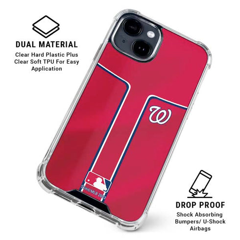 MLB Washington Nationals Alternate Jersey iPhone 15 Clear Case