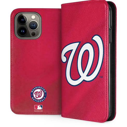 MLB Washington Nationals Alternate Jersey iPhone 15 Pro Max Folio Case