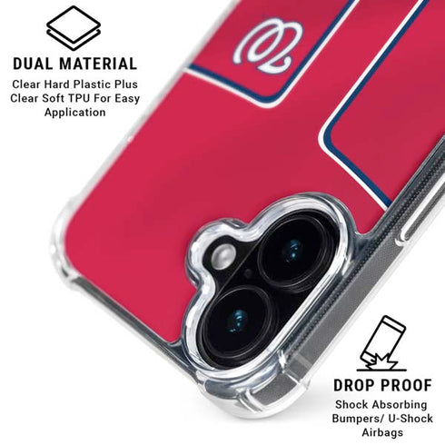 MLB Washington Nationals Alternate Jersey iPhone 16 Plus MagSafe Case