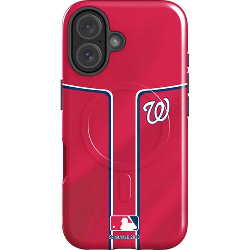 MLB Washington Nationals Alternate Jersey iPhone 16 Plus Magsafe Impact Case