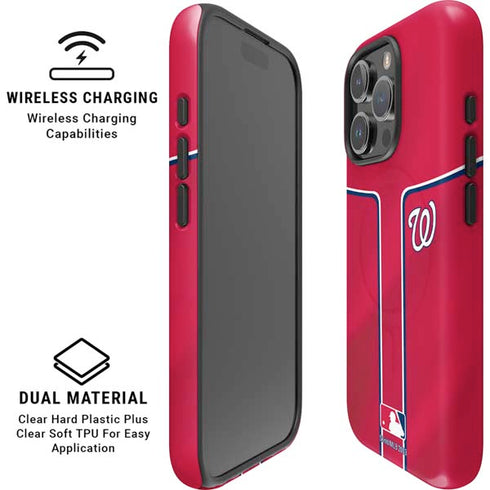 MLB Washington Nationals Alternate Jersey iPhone 16 Pro Magsafe Impact Case