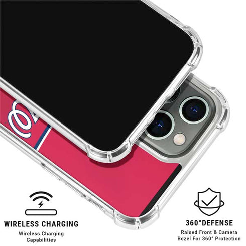 MLB Washington Nationals Alternate Jersey iPhone 16 Pro Max Clear Case