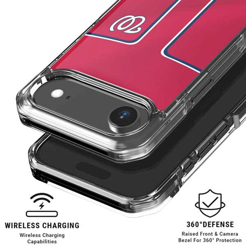 MLB Washington Nationals Alternate Jersey iPhone 17 Air Clear Case