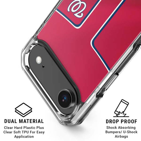 MLB Washington Nationals Alternate Jersey iPhone 17 Air Clear Case