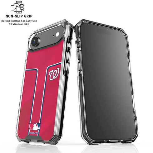 MLB Washington Nationals Alternate Jersey iPhone 17 Air Clear Case