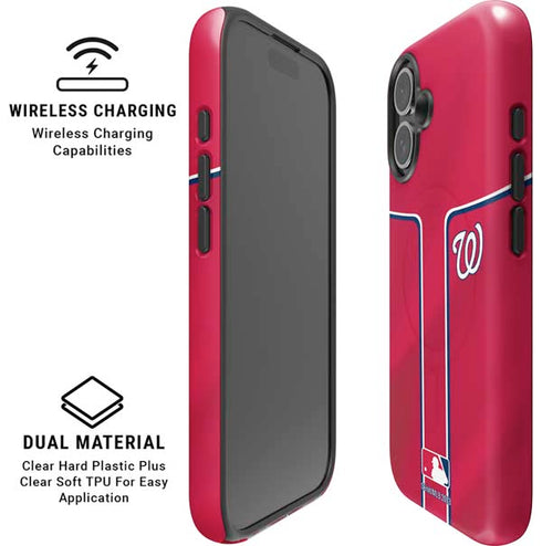 MLB Washington Nationals Alternate Jersey iPhone 17 Magsafe Impact Case