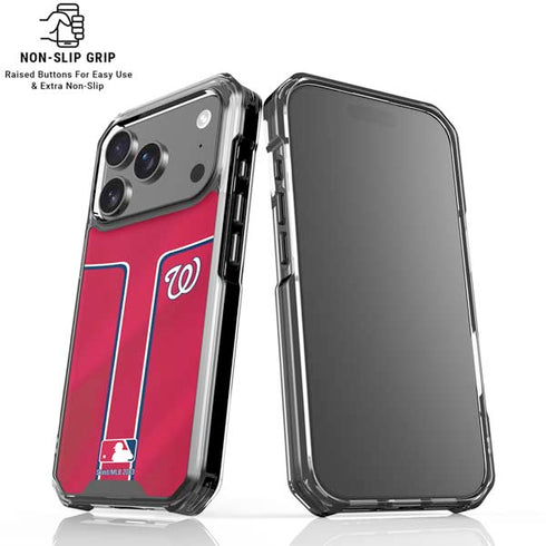 MLB Washington Nationals Alternate Jersey iPhone 17 Pro Clear Case