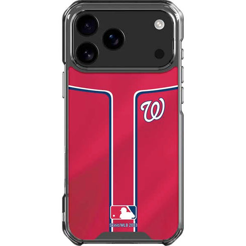 MLB Washington Nationals Alternate Jersey iPhone 18 Pro Max Clear Case