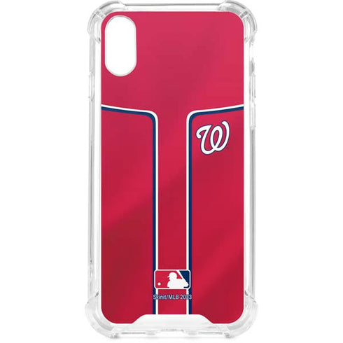 MLB Washington Nationals Alternate Jersey iPhone XS Clear Case
