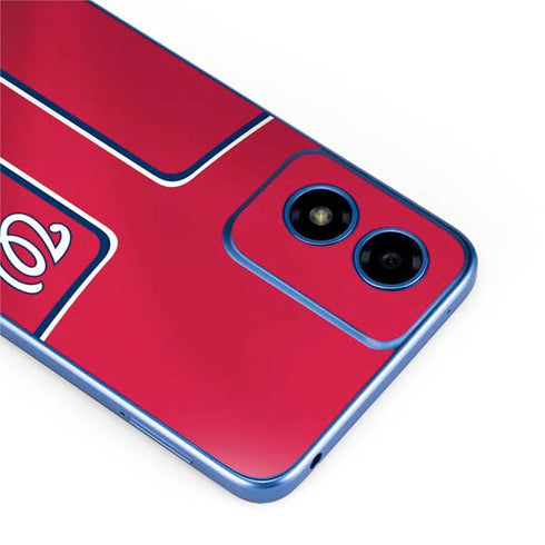 MLB Washington Nationals Alternate Jersey Moto G Play 4G (2024) Skin