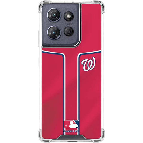 MLB Washington Nationals Alternate Jersey Moto G Power 5G (2025) Clear Case
