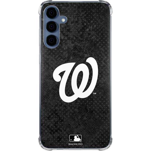 MLB Washington Nationals Dark Wash Galaxy A55 5G Clear Case