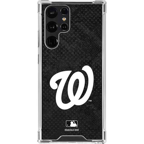 MLB Washington Nationals Dark Wash Galaxy S23 Ultra Clear Case