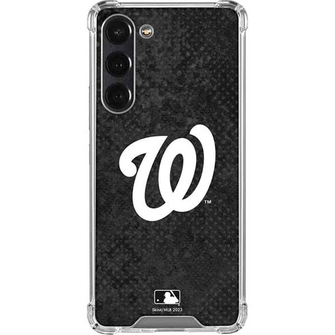 MLB Washington Nationals Dark Wash Galaxy S24 FE Clear Case
