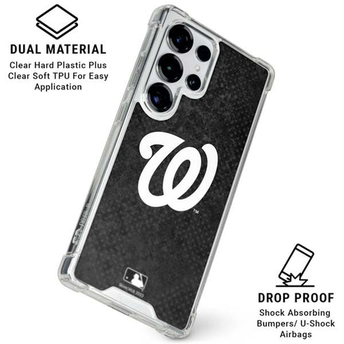 MLB Washington Nationals Dark Wash Galaxy S25 Ultra Clear Case