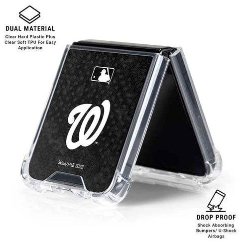 MLB Washington Nationals Dark Wash Galaxy Z Flip6 Clear Case