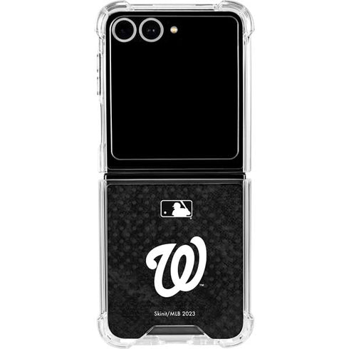 MLB Washington Nationals Dark Wash Galaxy Z Flip7 Clear Case