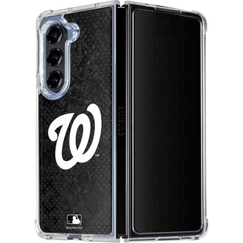 MLB Washington Nationals Dark Wash Galaxy Z Fold5 5G Clear Case