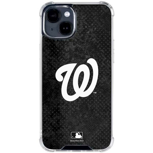 MLB Washington Nationals Dark Wash iPhone 15 Clear Case