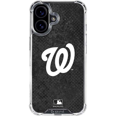 MLB Washington Nationals Dark Wash iPhone 16 Clear Case