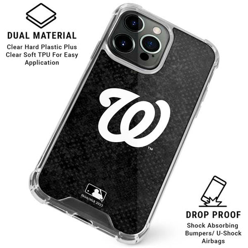 MLB Washington Nationals Dark Wash iPhone 16 Pro Clear Case