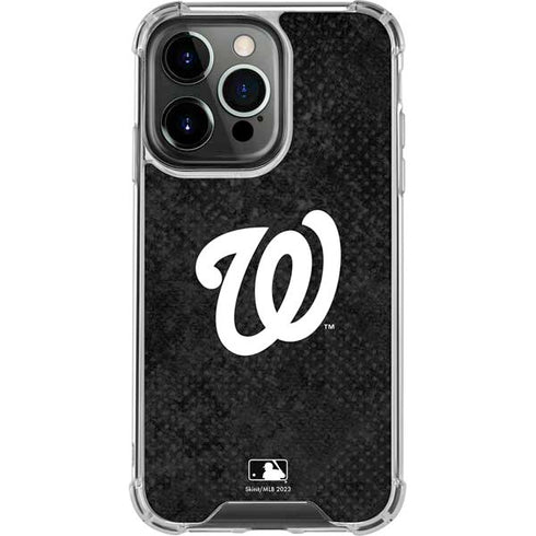 MLB Washington Nationals Dark Wash iPhone 16 Pro Max Clear Case