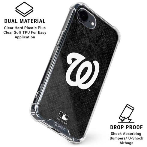 MLB Washington Nationals Dark Wash iPhone 16e Clear Case
