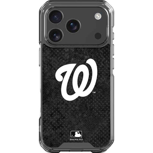 MLB Washington Nationals Dark Wash iPhone 17 Pro Clear Case