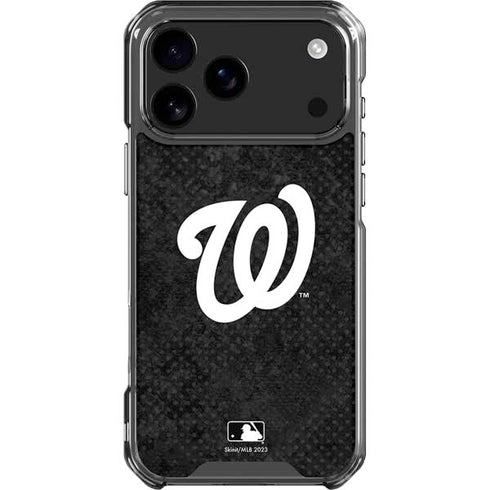 MLB Washington Nationals Dark Wash iPhone 17 Pro Max Clear Case