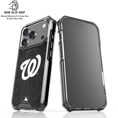 MLB Washington Nationals Dark Wash iPhone 18 Pro Clear Case
