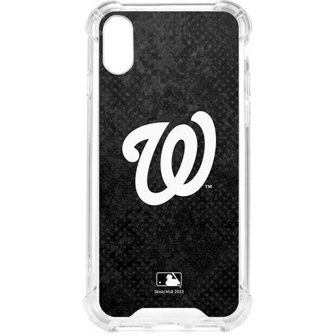 MLB Washington Nationals Dark Wash iPhone XS Clear Case