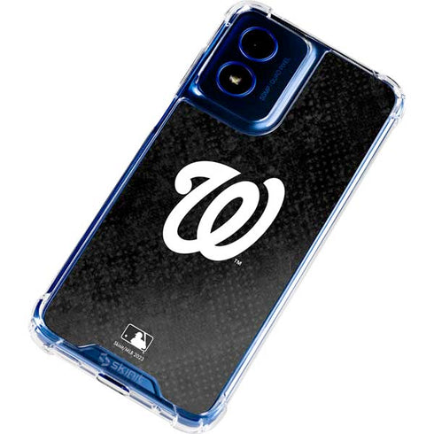 MLB Washington Nationals Dark Wash Moto G Play 4G (2024) Clear Case