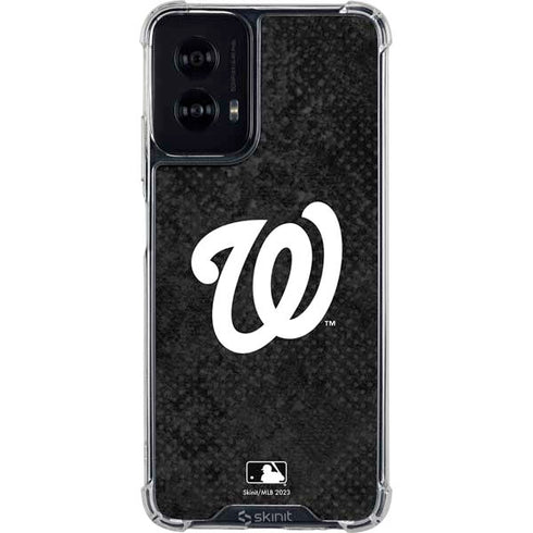 MLB Washington Nationals Dark Wash Moto G Power 5G (2024) Clear Case