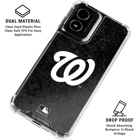 MLB Washington Nationals Dark Wash Moto G Power 5G (2024) Clear Case